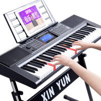 XINYUN 新韵电子琴 XY-395高配智能款 61键成年人儿童初学者幼师钢琴智能家用可充电蓄航连接手机平板带琴架