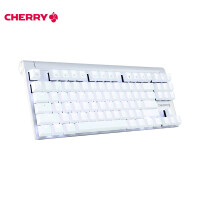 樱桃（CHERRY）MX8.0 G80-3880HYAEU-0 机械键盘 有线键盘 游戏键盘 87键背光键盘  白色 樱