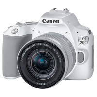 佳能200d二代 2代 入門級單反相機 vlog便攜家用迷你單反數碼照相機 白色200DII EF-S18-55套機 套