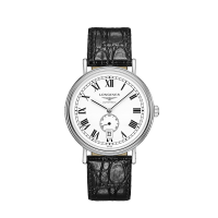浪琴（LONGINES）瑞士手表 时尚系列 机械皮带男表 L49054112