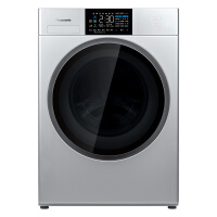松下（Panasonic）XQG100-E156新品10公斤变频滚筒洗衣机光动银高效除菌健康洗涤银色