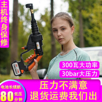固质锂电池家用高压洗车机无线便携式洗车器水枪充电高压水泵全自动洗车神器清洗机神器汽车用品大功率大压力 尊贵29V单电标准款(300瓦 30bar )
