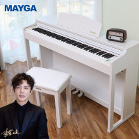 美嘉（MAYGA）MP-17白 电钢琴88键重锤数码钢琴专业考级电子钢琴智能钢琴全国包邮