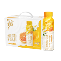 蒙牛真果粒花果奶昔橙花蜜柚风味+芦荟粒酸奶饮品230g×10瓶