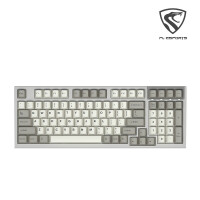 腹灵 FL980 98键 机械键盘 LOL电竞游戏热拔插机械键盘  单模有线版-全键可换轴-经典款	 凯华 BOX 白轴