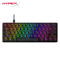 金士顿(Kingston) HyperX Alloy Origins起源60 RGB游戏机械键盘 61键红轴 黑色