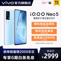 vivo iQOO Neo5 高通骁龙870独立显示芯片 66W闪充 双模5G 电竞游戏智能手机 12GB 256GB云