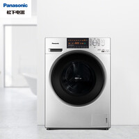 松下(Panasonic)滚筒洗衣机全自动10kg 洗烘一体机 智能烘干 除螨除菌 曲美喷涂视窗XQG100-EGASD