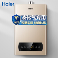 海尔（Haier）12升液化气燃气热水器智能精控恒温多重防冻五重净化煤气热水器 JSQ22-12DN1(20Y)U1