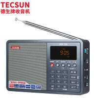 德生（Tecsun） ICR-110 广播录音机 数码音频播放器 插卡音响 复读机 数字点播 老人收音机（灰色）