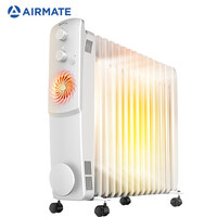 艾美特(Airmate)取暖器/电暖器家用/电热油汀/电暖气片 15片3000W大功率大面积使用 复合暖风机HU1526