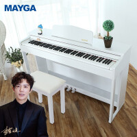 美嘉 MAYGA MP-12 白 电钢琴88键重锤数码钢琴专业考级电子钢琴智能钢琴全国包邮