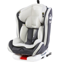 innokids 汽车儿童安全座椅0-4-12岁 宝宝婴儿座椅 360度旋转可躺 isofix硬接口 魔力灰