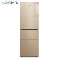 新飞（ Frestec）208升三门小型电冰箱 风冷无霜 玻璃面板 节能低音 碧玺金 BCD-208WG3AD