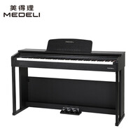 美得理(MEDELI)DP60 黑色 电钢琴家用立式88键重锤考级初学专业家用行业标准数码钢琴