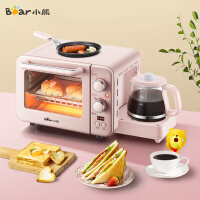 小熊（bear）烤面包机早餐机多功能多士炉吐司加热机家用电烤箱三明治煎蛋温奶组合三合一体机 DSL-C02B1
