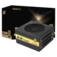 先马（SAMA）金牌750W模组版 电脑主机箱电源 80PLUS金牌/全电压//固态电容/扁线材