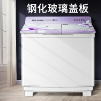 荣事达（Royalstar）10公斤半自动双桶洗衣机家用大容量双缸强力洗涤玻璃面板家电大型商用老式