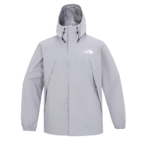 北面（The North Face）冲锋衣男装春季新款外套户外运动舒适防风防水保暖夹克上衣 A91/灰色 L/175