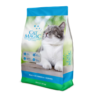 喵洁客（CAT MAGIC）猫砂美国原装进口矿砂钠基矿石除臭低尘膨润土猫砂25磅22斤蓝标