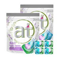 清可新6合1洗衣凝珠机洗洗衣球洗衣液洗衣珠 除菌除螨留香 樱花12g*80粒