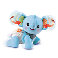 伟易达(Vtech)学爬小象蓝色 婴幼儿学爬玩具 早教启智玩具 声光引导爬行玩具6-36个月80-533218