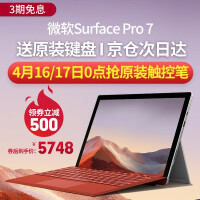 微软（Microsoft）Surface Pro7二合一平板电脑6笔记本12.3英寸轻薄+i5/i7 【店长推荐】Pro