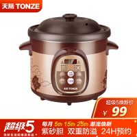 天际(TONZE)电炖锅2L 紫砂内胆 养生煲汤DGD20-20ZWD