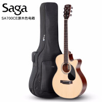 萨伽SA700CE缺角原木色40英寸电箱款+原装礼包吉他质量靠谱吗