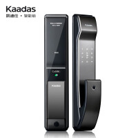 Kaadas凯迪仕智能锁 指纹锁家用防盗门锁  电子门锁 推拉式密码锁 K9  星空灰色黑色