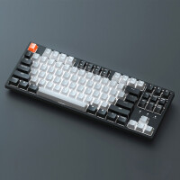 京东京造 C1有线机械键盘 背光87键双系统兼容 黑色红轴白光 键盘机械