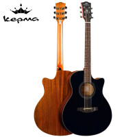 卡马（KEPMA）EAC/EDC全新款民谣吉他初学者木吉他D捅型 入门吉它【EACBKM酷黑色】40英寸
