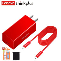 联想ThinkPad type-c口红电源 手机平板笔记本适配器X280T480E480L480S2 氮化镓升级版-红色