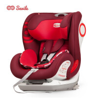 SAVILE猫头鹰 宝宝汽车儿童安全座椅9个月-12岁 isofix接口 卢娜V505E 红狮
