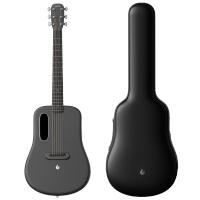 拿火吉他（LAVAGUITAR）LAVA ME 3 智能民谣吉他初学者旅行于文文陆虎推荐 碳纤维吉他 深空灰（配标准琴包） 36英寸