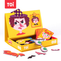 TOI卢卡磁力书儿童磁力拼图磁力贴3-5-6岁宝宝早教男孩玩具女孩新年礼物 疯狂的表情