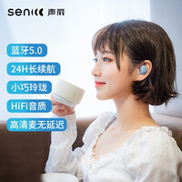 声丽 SENICC TinyBuds SW500 真无线蓝牙耳机 迷你入耳式耳机 通用苹果华为小米手机 雾霾蓝