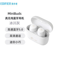 漫步者（EDIFIER）MiniBuds 真无线蓝牙耳机 音乐耳机 迷你运动耳机 手机耳机 通用苹果安卓手机 冰川灰