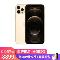 Apple iPhone 12 Pro Max 全网通新品5G手机双卡双待超清全面屏长续航手机 金色 128G【24期免