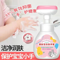 迈乐佳 泡沫型花朵洗手液消毒泡泡免洗婴幼儿宝宝儿童专用按压瓶家用 3瓶+1个喷头