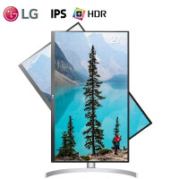 LG 4K显示器HDR IPS硬屏 色彩校准 升降旋转 设计绘图液晶台式电脑显示屏 高清HDMI接口  sRGB98% 