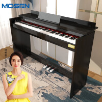 莫森(mosen)智能电钢琴MS-111SP典雅黑 电子数码钢琴88键全重锤键盘 专业级+原装琴架+三踏板