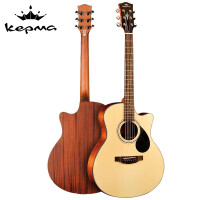 卡马（KEPMA）EAC/EDC全新款民谣吉他初学者木吉他OM捅型 入门吉它【EACNM原木色】40英寸
