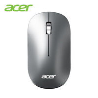宏碁(acer)鼠标 无线鼠标 充电鼠标 静音鼠标 金属滚轮 笔记本电脑办公鼠标 金属灰