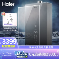 海尔（Haier）16升双增压零冷水燃气热水器天然气WIFI智控家用抑垢磁化净水小体积大水量JSQ30-16WN7S(1