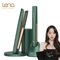 lena无线卷发棒直发器夹板直发卷直两用拉直板夹美发烫发电卷棒不伤发超长待机可充电送收纳底座LN-X1