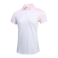 UNDER ARMOUR安德玛 高尔夫服装女士短袖T恤翻领运动衫 高尔夫运动polo衫 1361908-100 白色 L