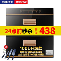 生活好太太消毒柜家用小型嵌入式厨房高温消毒碗柜镶嵌式 基础款100L两层中温烘干+高温消毒 二星级消毒