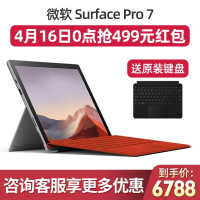 微软（Microsoft）Surface Pro7 二合一平板电脑笔记本12.3英寸轻薄商务办公本+ 【亮铂金】i5 8