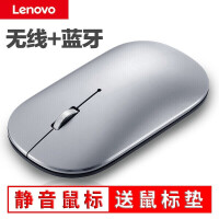 联想（Lenovo）鼠标 无线鼠标 小新Air无线鼠标 便携办公鼠标 台式机笔记本鼠标 小新air 蓝牙无线鼠标银色